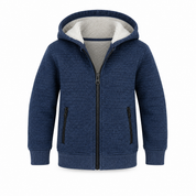 Primark Kids Navy Fleece-Lined Zip-Up Hoodie Jacket