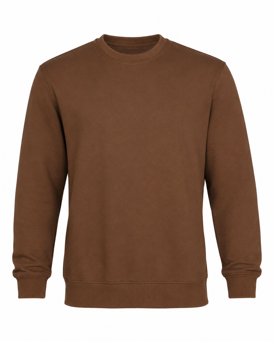 Men's Brown Crew Neck Sweatshirt