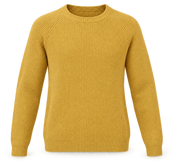 PEP&CO women Mustard Yellow Knitted Crew Neck Jumper