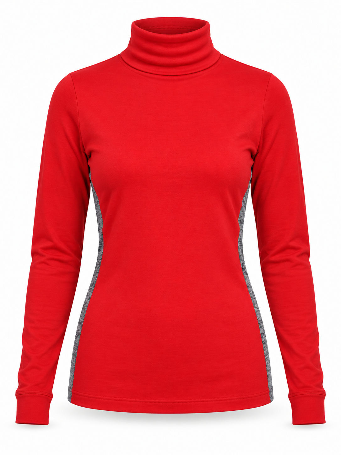 Marks & Spencer women Red Turtleneck Long Sleeve Top