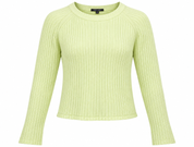 NEW LOOK Women Lime Green Ribbed Knit Long Sleeve Jumper