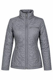 MAINE Women Grey Quilted Puffer Jacket