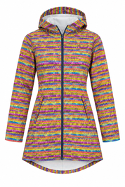 Denim CO Women Multicolour Hooded Zip-Up Jacket