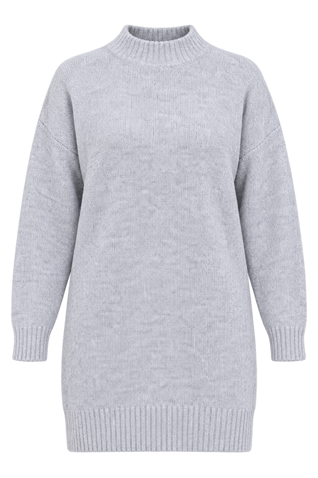 PRIMARK Women Grey Longline Knit Jumper