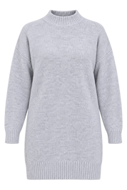 PRIMARK Women Grey Longline Knit Jumper