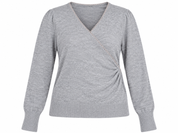  Dorothy Perkins Women's Grey Wrap Knitted Sweater in UK Size 16. Stylish V-neck, soft knit fabric and elegant crossover design. Shop now!