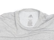 adidas Men's Grey Crew Neck Short Sleeve Regular Fit T-Shirt M