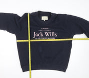 Jack Wills Unisex Adults Blue L Pullover Sweatshirt with Logo Print