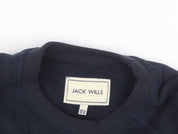 Jack Wills Unisex Adults Blue L Pullover Sweatshirt with Logo Print