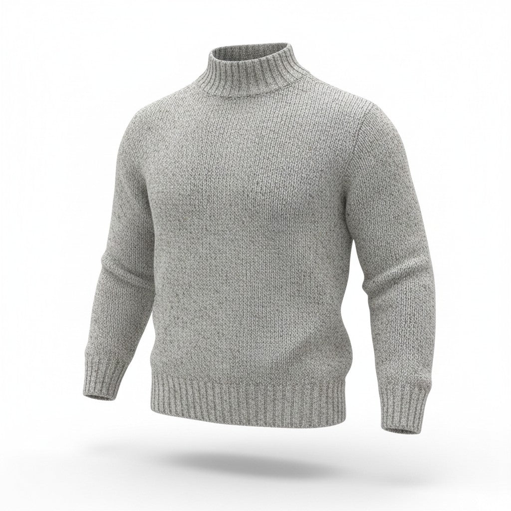 George grey knitted sweater detail view Pakistan