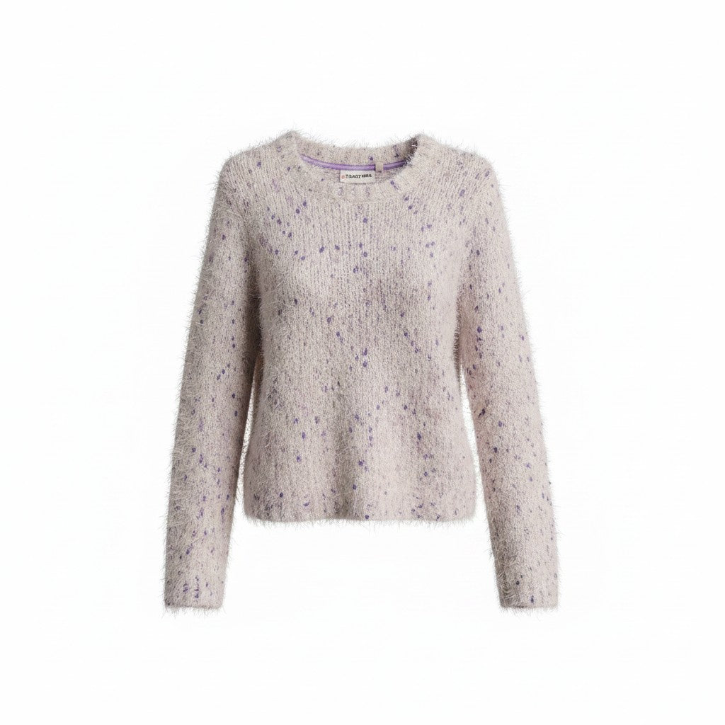 Tammy Girl lavender fuzzy knit sweater detail view Pakistan
