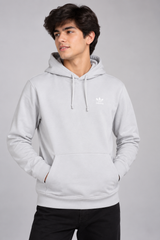 ADIDAS Men Light Grey Pullover Hoodie