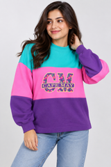 ALORE Women Colour Block Sweatshirt