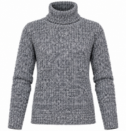 Arista women’s grey marled knit roll neck jumper in UK Size M. Warm, stylish and versatile winter sweater in very good 4-star condition.