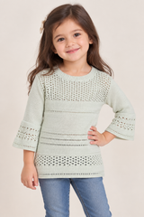 ATMOSPHERE Girls Openwork Knit Jumper