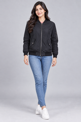 Atmosphere Women Black Bomber Jacket