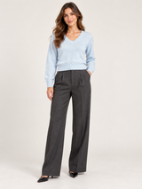 Autograph Women Light Blue V-Neck Knit Jumper