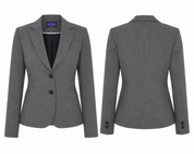  Autonomy Women’s Grey Tailored Blazer, featuring a smart two-button design, classic lapels and elegant structured fit. Perfect for office and formal wear.