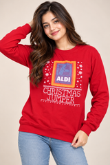 AWD Women Red Christmas Jumper