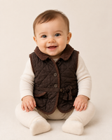 Baby Gap Brown Quilted Vest for Baby