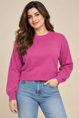 Berkertex Women Pink Cropped Knit Jumper