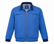  BLUE REBORN Men's Blue Zip-Up Jacket in XL. Featuring dual zip pockets, lightweight construction, and a stylish stand-up collar, this premium casual jacket is perfect for everyday wear, travel, work, and smart casual occasions.
