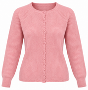  Boden Women’s Pink Ribbed Button-Up Cardigan in UK Size 10. A stylish, soft knit layering piece from UK Customer Returns, perfect for everyday wear.