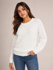  Boden Women’s White Cable Knit Jumper in UK XL. Stylish long-sleeve textured sweater with classic design, perfect for casual and smart-casual outfits.