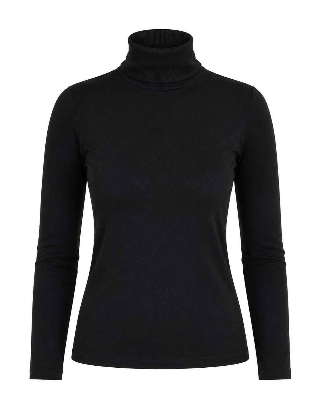  Bonmarche women’s black long sleeve turtleneck top in UK size 18. A classic, versatile high-neck top perfect for casual, smart-casual and layered outfits.