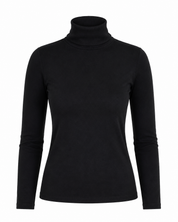  Bonmarche women’s black long sleeve turtleneck top in UK size 18. A classic, versatile high-neck top perfect for casual, smart-casual and layered outfits.