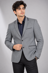 BURTON MENSWEAR LONDON Men Grey Blazer