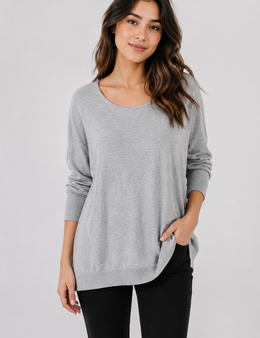 22. Comfortable long-sleeve design with classic styling, perfect for casual everyday outfits.