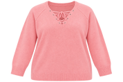 CAPSULE women’s pink lace-up knit jumper in UK Size XL. A stylish long-sleeve knit with ribbed trims and a comfortable relaxed fit.