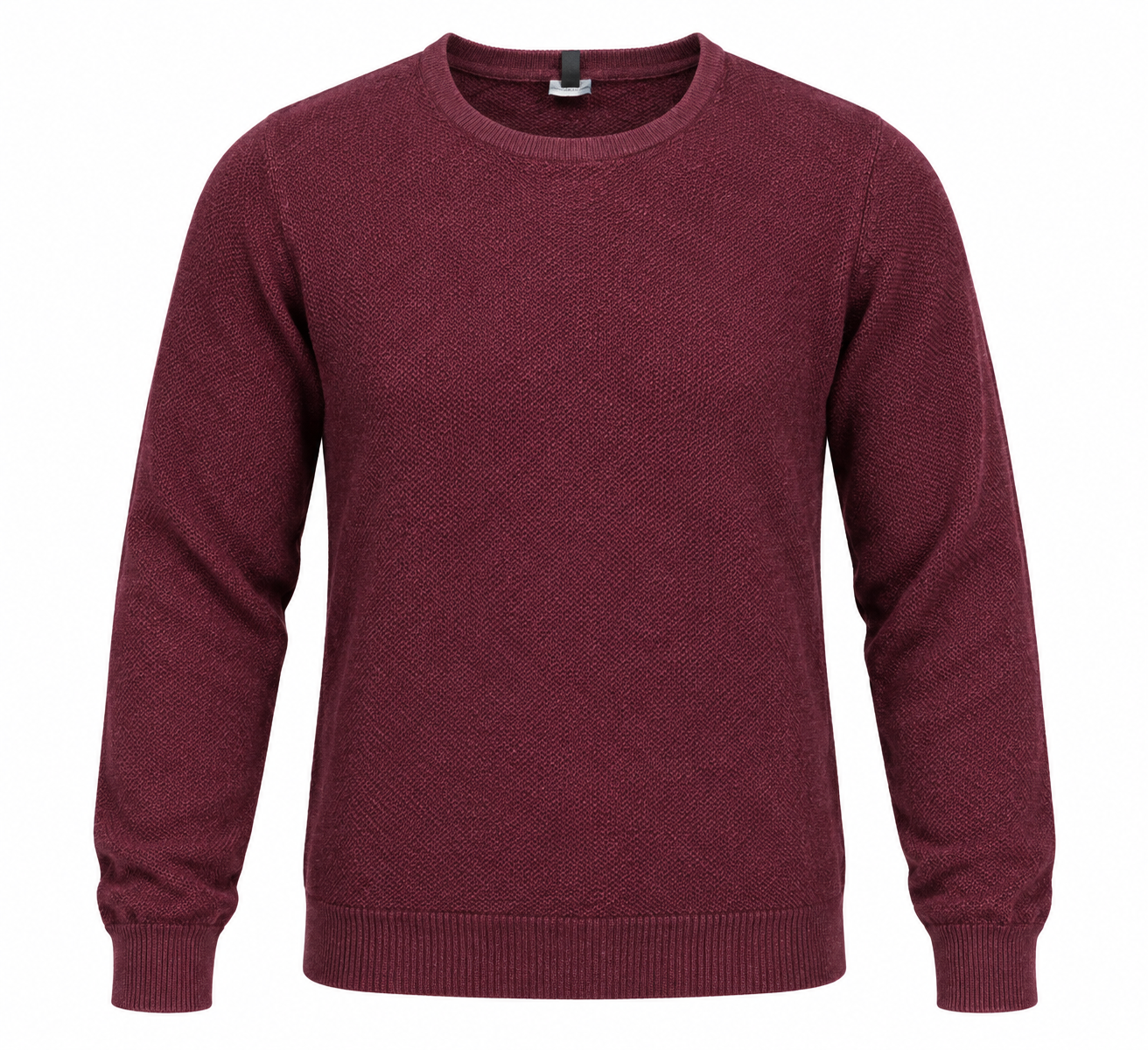  Cedar Wood State men’s burgundy crew neck knit jumper in UK Size XL. Classic long-sleeve design, ideal for casual and smart everyday wear.