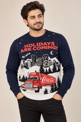 Coca-Cola Men Holidays Are Coming Christmas Jumper