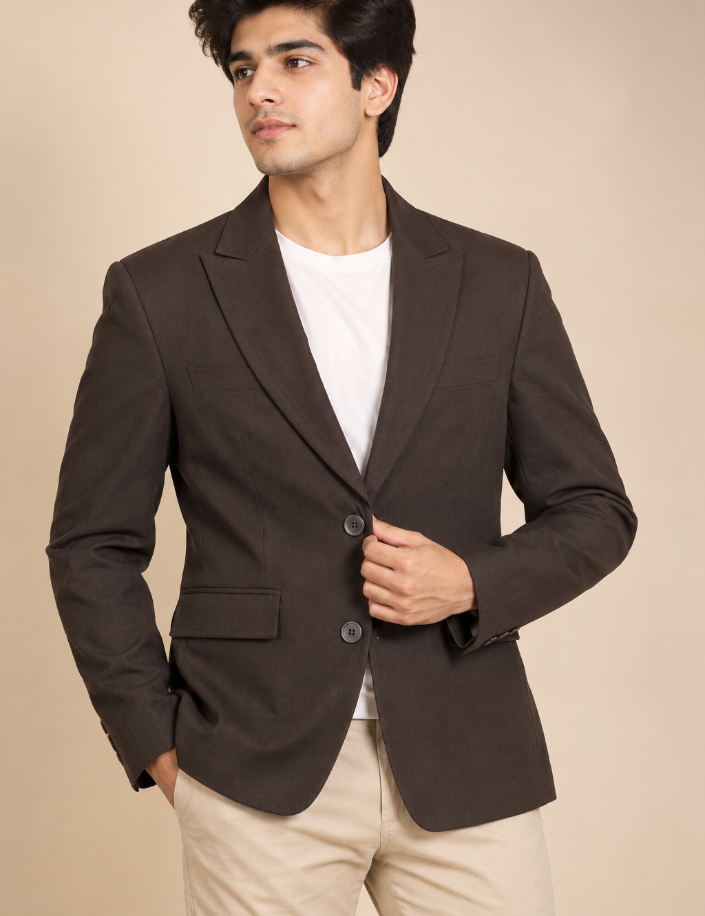 COLLECTION DEBENHAMS women’s brown tailored blazer in UK Size M. Elegant formal jacket with classic lapels and smart fit. Original UK branded fashion.