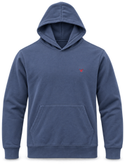  this Crew Clothing Company navy blue hoodie in UK size XL. Comfortable pullover design with hood, kangaroo pocket and subtle embroidered logo.
