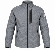 CRIVIT men’s grey lightweight windbreaker jacket in UK Size L. Featuring zipped pockets, stand collar and sporty styling. Quality 4-star item.