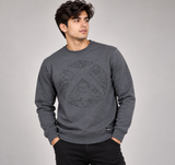 DIFUZED Xbox Men Charcoal Grey Graphic Sweatshirt