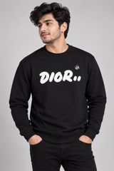 DIOR Men Black Logo Sweatshirt