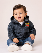   Disney baby boys’ charcoal hooded jacket in UK size 9–12 months. Stylish, comfortable and practical with a lined hood, front zip and pocket.