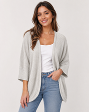 Dorothy Perkins Women's Knit Cardigan in UK Size L. Featuring a relaxed open-front design, textured knit finish and ribbed cuffs, perfect for stylish everyday layering