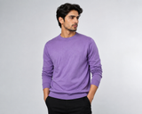 Easy Mens Lavender Crew Neck Jumper