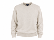 Easy women’s beige knit jumper in UK XL. Classic crew neck, long sleeves and ribbed detailing. A versatile casual sweater for everyday wear.