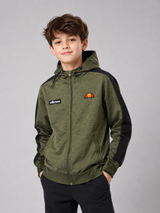 Ellesse Boys Olive Green Hooded Zip-Up Sports Jacket
