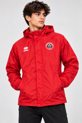 Errea Red Hooded Windbreaker Jacket
