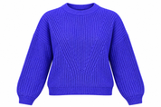  Esmara Women’s Purple Chunky Knit Sweater in UK Size L. Stylish crew neck jumper with textured knit detailing, long sleeves and a cosy relaxed fit.