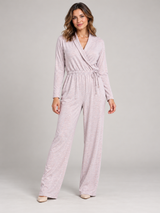 F&F Blush Pink Wrap Front Jumpsuit