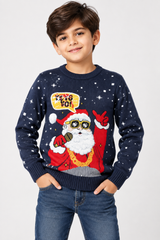 F&F Boys Christmas Santa Jumper