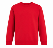  F&F Boys Red Crew Neck Sweatshirt in UK size 7–8 years. Stylish long-sleeve casual top, perfect for everyday, school and weekend wear.